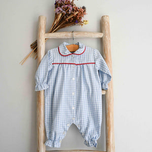 Pukatuka Baby Boy Gingham Pajamas