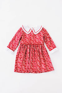 Love George Red Liberty Floral Dress