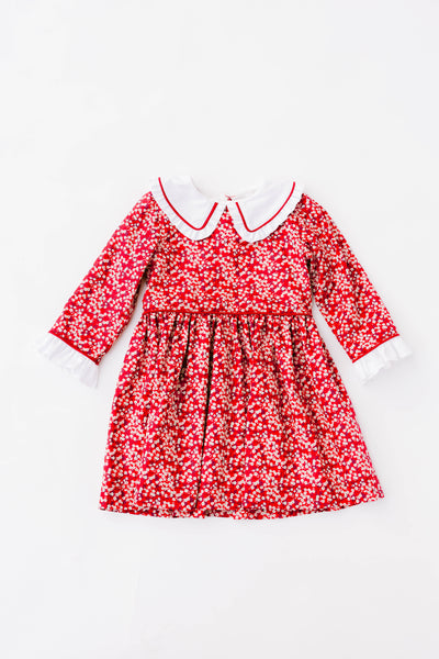 Love George Red Liberty Floral Dress