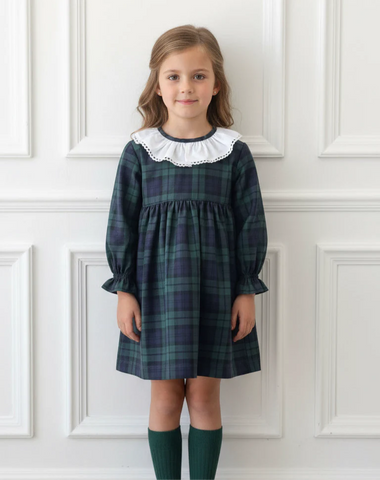 Pukatuka Green Plaid Dress