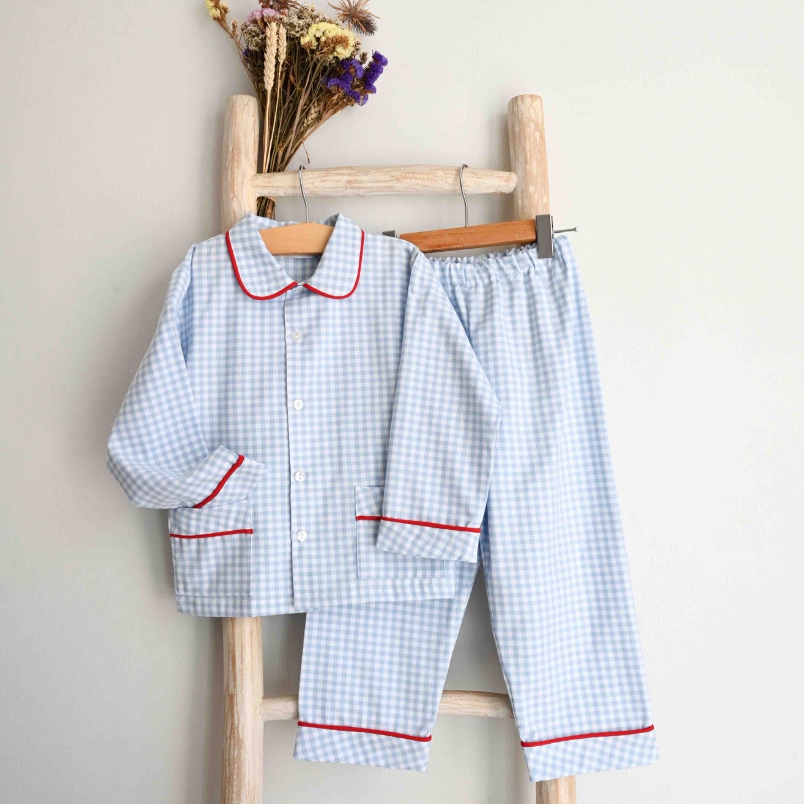 Pukatuka Boys Gingham Pajamas