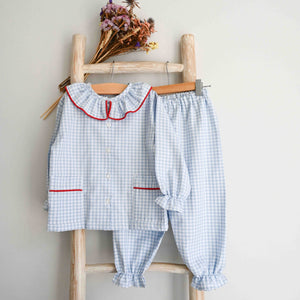 Pukatuka Girls Gingham Pajamas