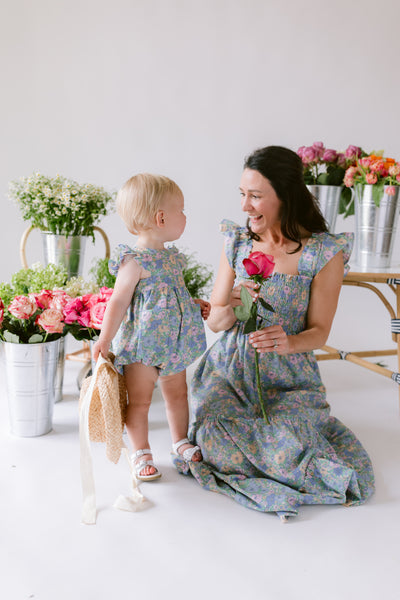 Pukatuka Blue Liberty Romper- Dear James Exclusive