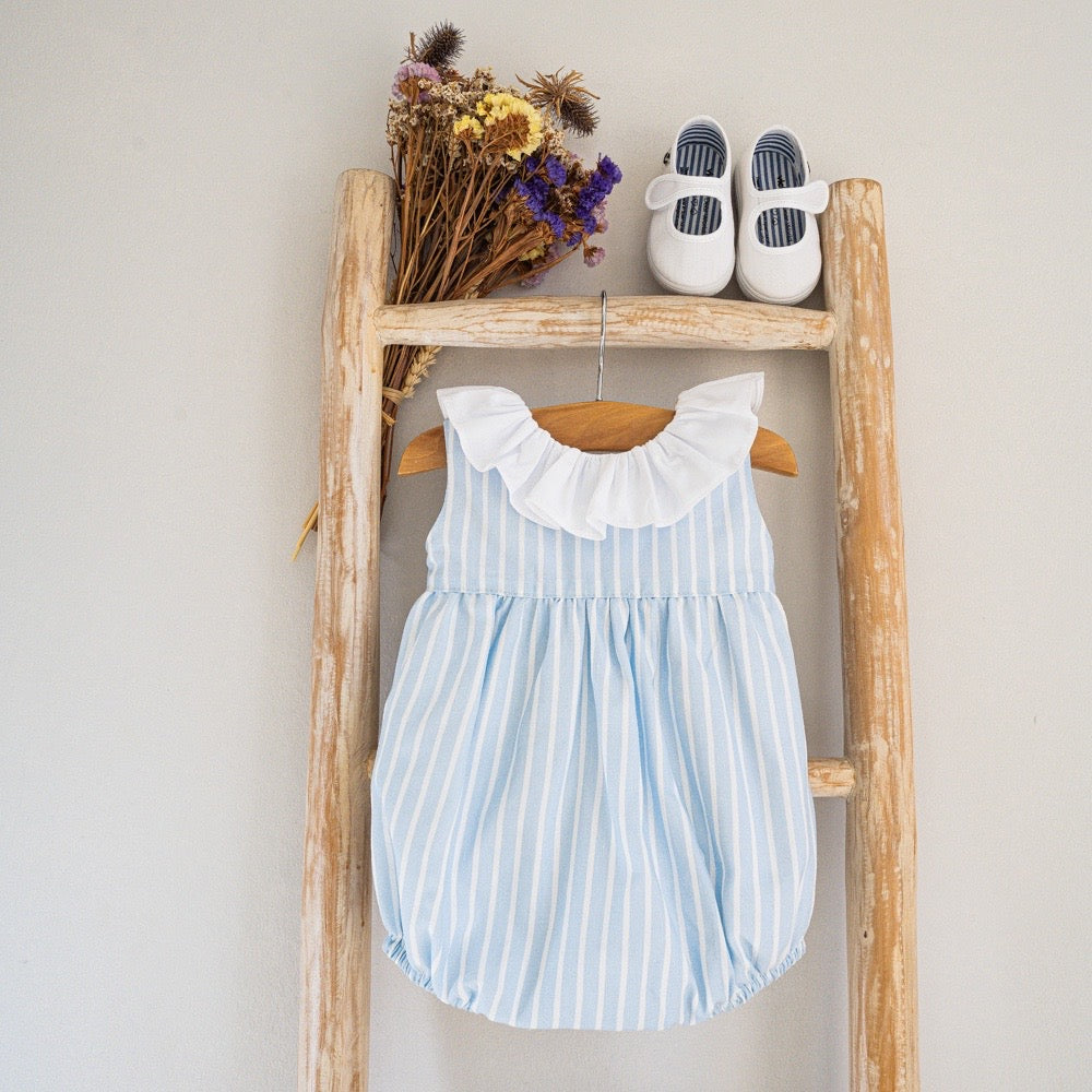 Pukatuka Blue Stripes Romper