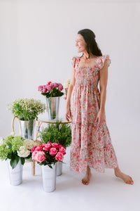 Pukatuka Pink Floral Mom Dress- Dear James Exclusive