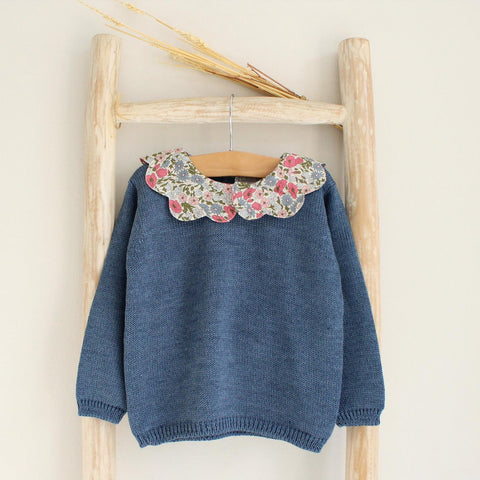 Pukatuka Liberty Poppy Collar Sweater