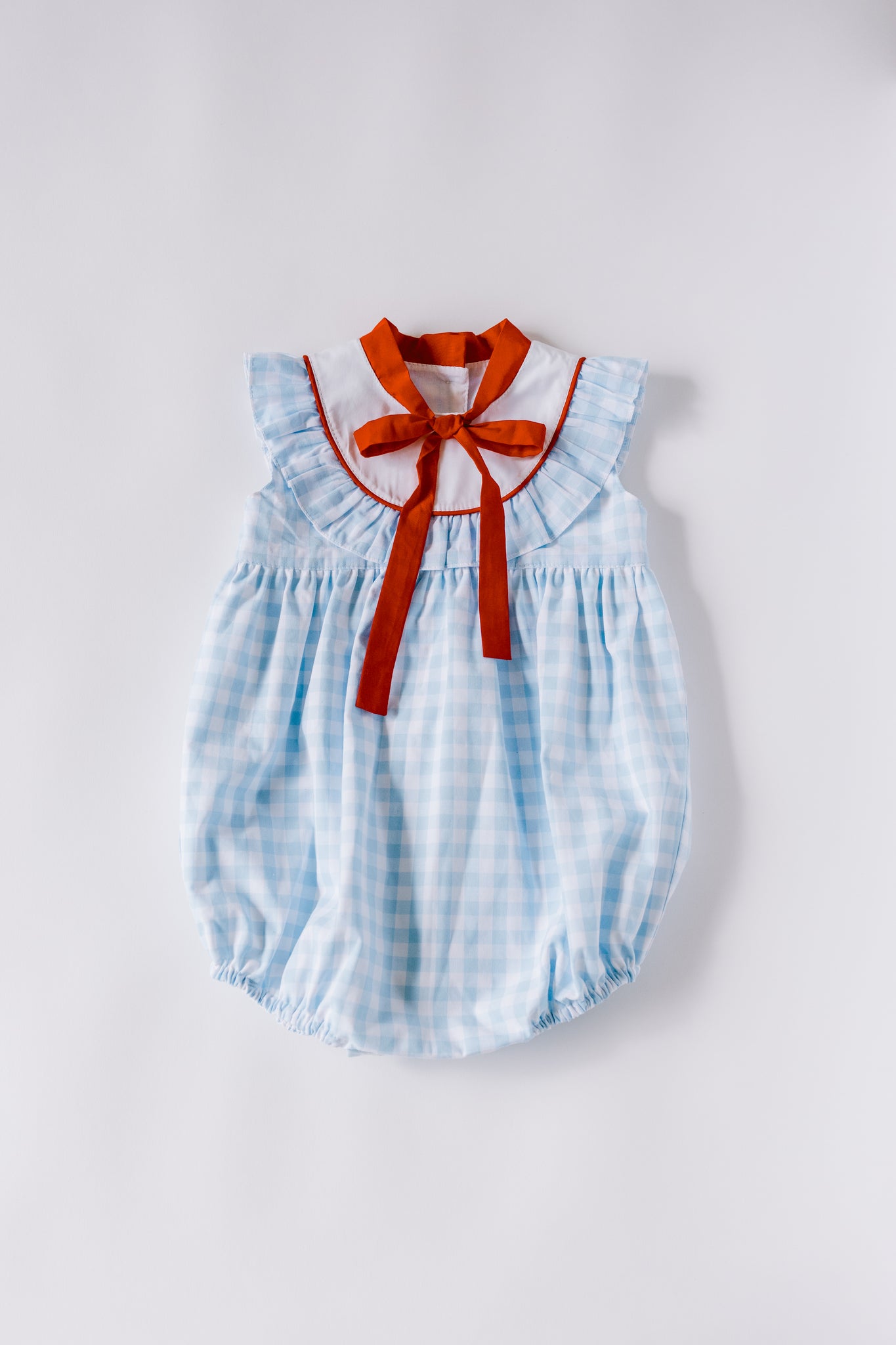 Love George Girls Blue Gingham Bubble