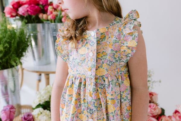 Pukatuka Yellow Liberty Dress-Dear James Exclusive