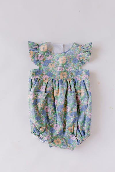 Pukatuka Blue Liberty Romper- Dear James Exclusive