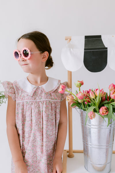 Pukatuka Pink Daisy Liberty Dress-Dear James Exclusive