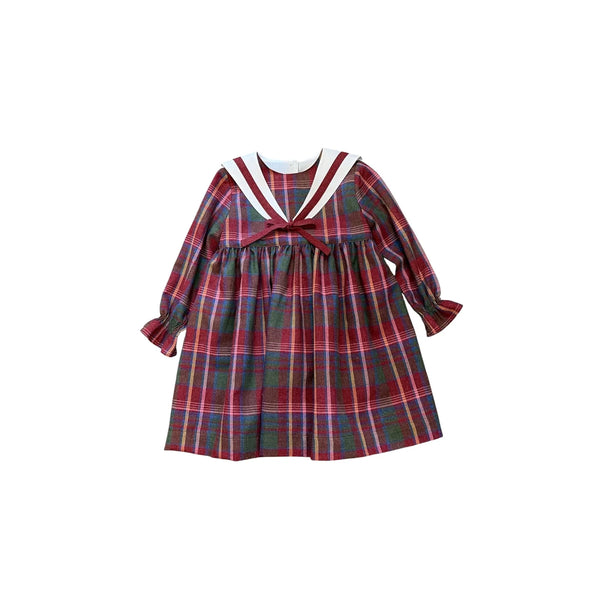 Pukatuka Clementine Tartan Sailor Dress