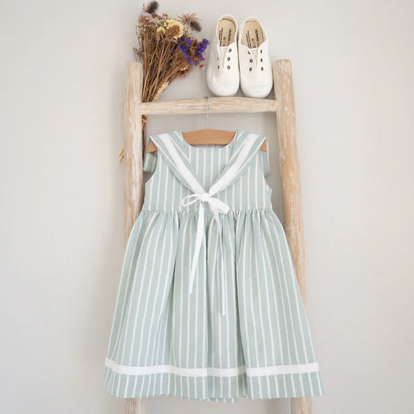 Pukatuka Green Stripes Sailor Dress