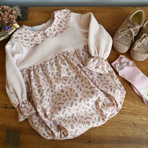 Pukatuka Floral & Knit Romper