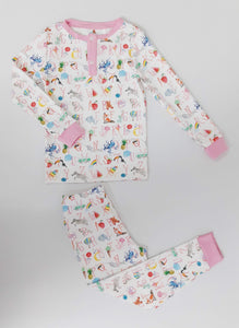 Love George Alphabet Pajamas Pink