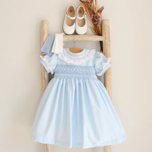 Pukatuka Blue Embroidered Dress