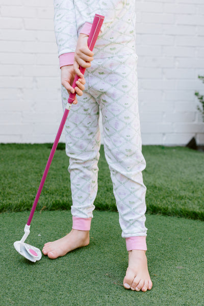 Love George Golf Pajamas Pink